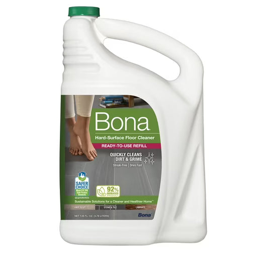 Bona Multi Surface Floor Cleaner, Unscented, Refill 128 FL OZ