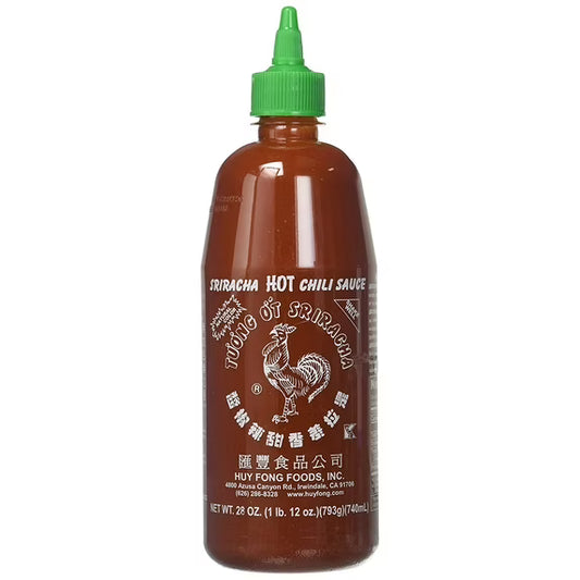 Huy Fong Foods Sriracha Hot Chili Sauce, 28oz (793g) Bottle