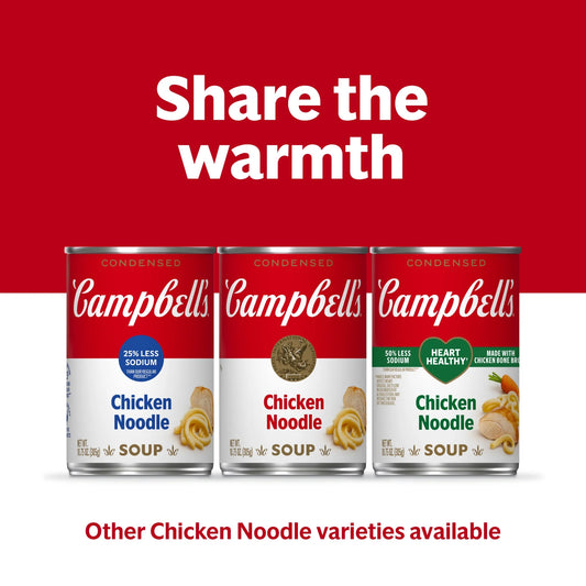 Campbell’s Condensed Chicken Noodle Soup, 10.75 oz Can, 4 Count
