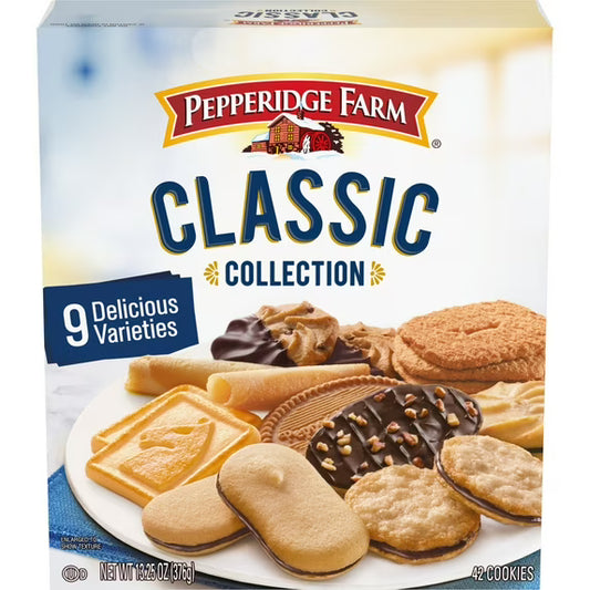 Pepperidge Farm Cookies Classic Collection, 9 Cookie Varieties, 13.25 oz. Box