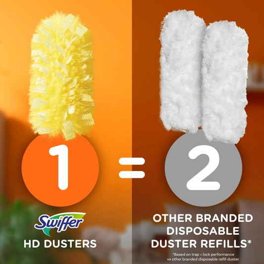 Swiffer Dusters with Extension Pole, Cleaning Kit includes 6ft Extendable Handle + 4 Duster Refills