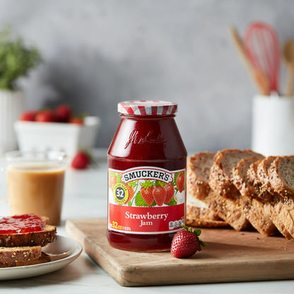 (2 pack) Smucker's Strawberry Jam, 32 ozs