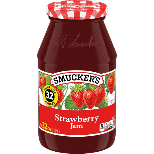 (2 pack) Smucker's Strawberry Jam, 32 ozs
